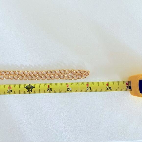 Vtg 54" CROWN TRIFARI Chain Link Necklace Gold Tone Spring Closure - Picture 6 of 6